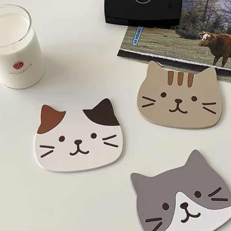 猫 コースター ねこースター 3匹セット 滑り止め コースター 送料無料