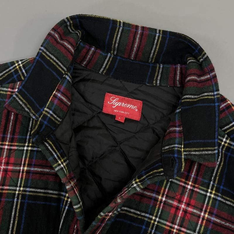 Supreme シュプリーム ジャケット、上着 ジャンパー、ブルゾン 21AW Quilted Plaid Flannel Shirt チェック柄  キルティング 中綿 フランネルシャツ