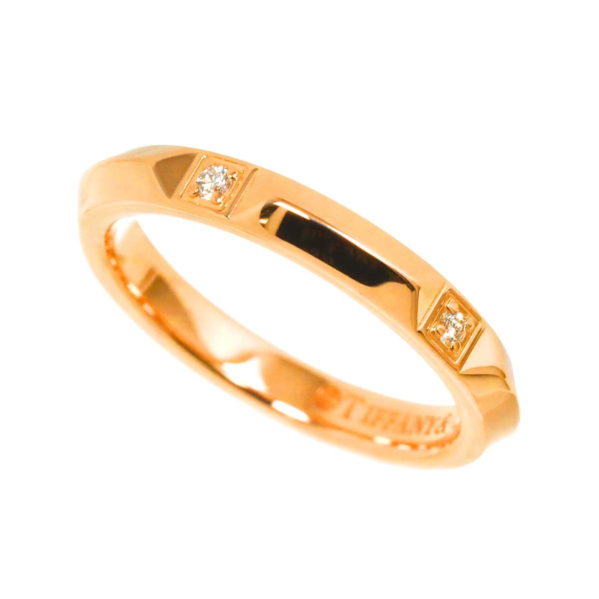 ティファニー TIFFANY&Co. トゥルー バンド 6.5号 リング ダイヤ K18  