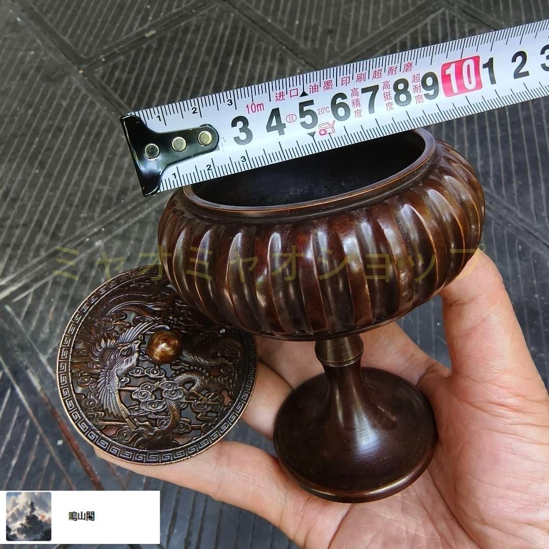 銅器 香炉 南瓜高脚盤香炉 傅山炉 応接間 茶室香薫炉 香道具 装飾品工芸品置物 銅器 香炉 南瓜高脚盤香炉 傅山炉 応接間 茶室香薫炉 香道具 装飾