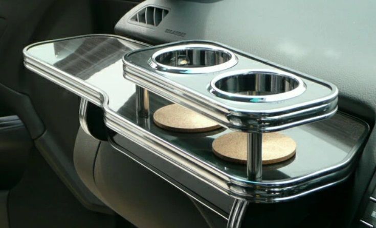 20クラウン フロントテーブル ブラック BKｘシルバー 携帯中 BRIGHTFACE_UK