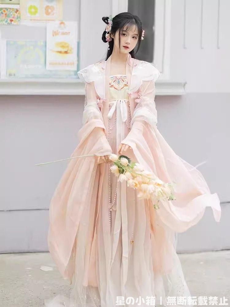 2025 豪華刺繍 漢服 かんふく 古風衣装 レトロ風 中華ロリータ コスプレ ワンピース 唐装 仙女服 中華風 美しい刺繍 撮影会 舞台演出 推し活 ハロウィン 仮装 HF-432
