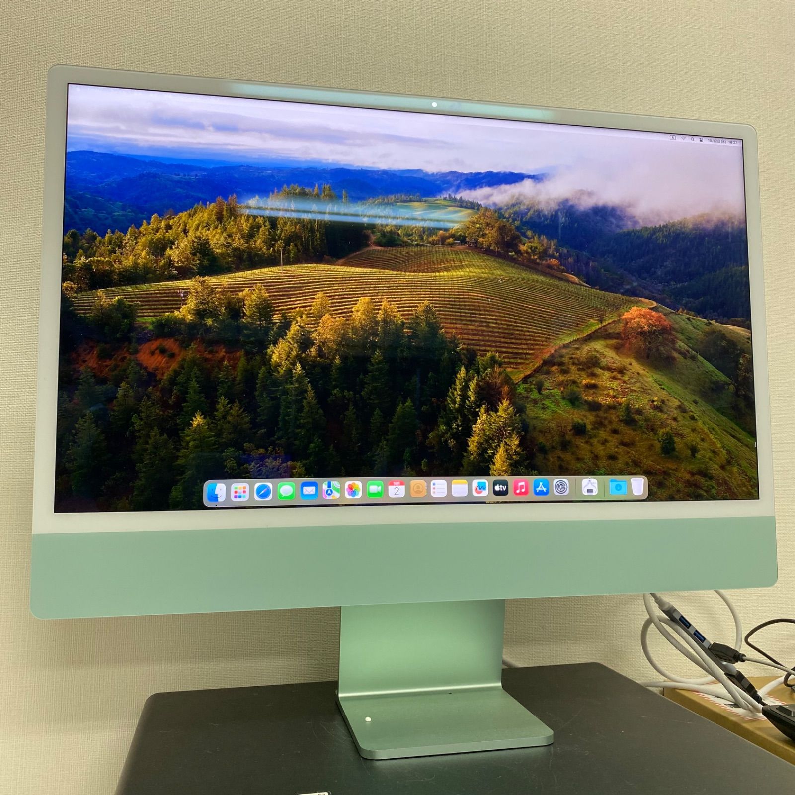 品 iMac 24インチ M1 256GB A2439 グリーン 1週間