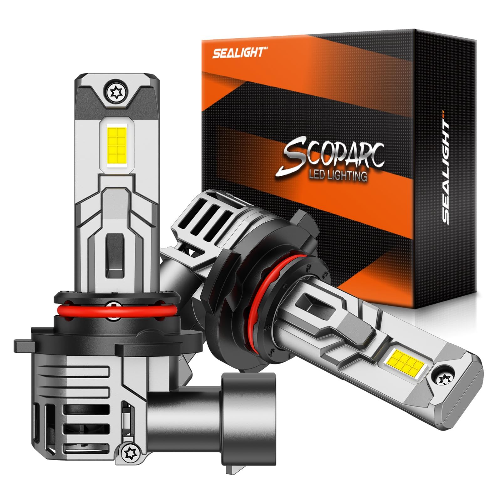 チップ 600%アップ7535CSP 1：1ミニサイズ ファン付き ライト 車 キャンセラー内蔵 爆光 led 車/バイク led hb3 車検対応 hb3 20000LM 60W ヘッドライト 9005 6500K 2024最新 SEALIGHT