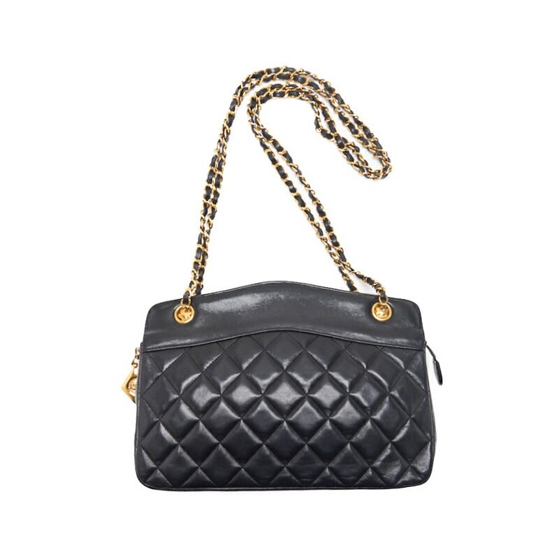 CHANEL【シャネル】マトラッセ プレートチャーム付き ダブルチェーンショルダー ラムスキン 黒（ゴールド金具）ショルダーバッグ ミニショルダーバッグ  レディースバッグ レディースショルダーバッグ ハイブランド【中古】【送料無料】 - メルカリ