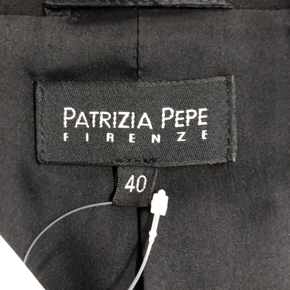 新品同様 PATRIZIA PEPE イタリア製 ジャケット パトリツィアペペ パトリツィア ペペ PATRIZIA PEPE ジャケット ブラック 40サイズ