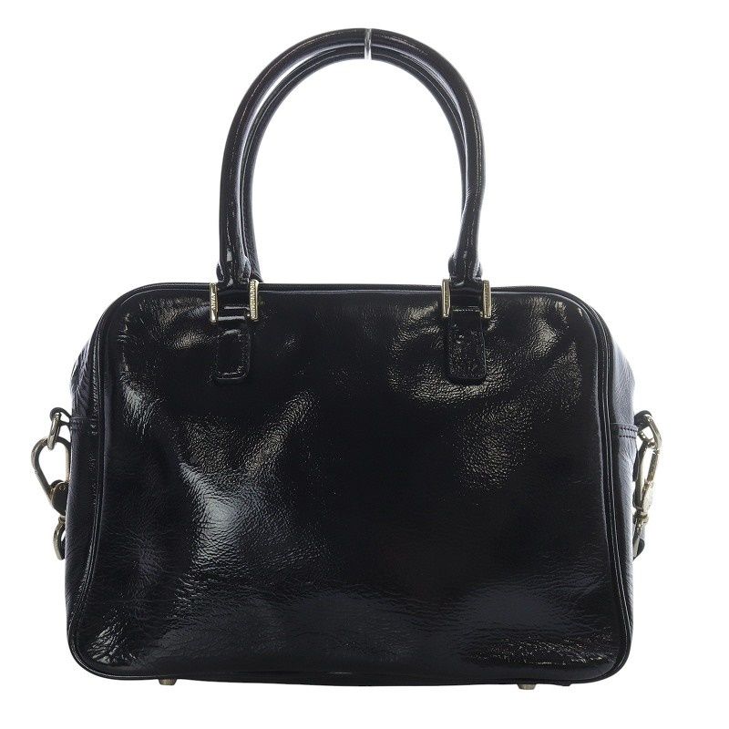 ANYA HINDMARCH 2way ボストンバック ショルダー エナメル ANYA HINDMARCH 2way ボストンバック ショルダー エナメル