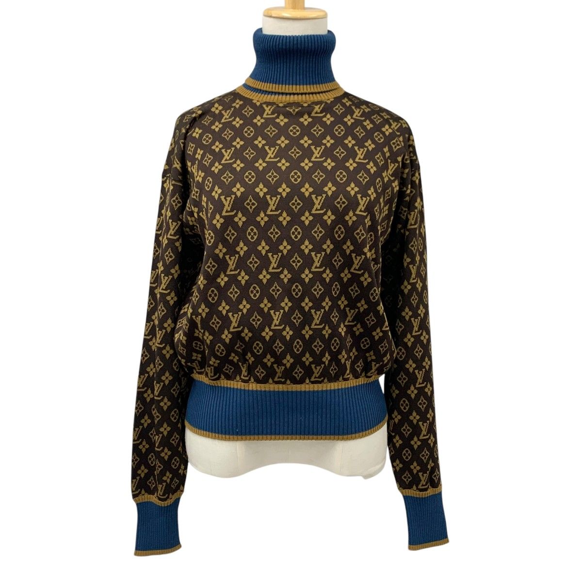 極美品✨ LOUIS VUITTON クルー ネック ニット XL LOUIS VUITTON』ルイヴィトン (XL) ウールクルーネックニット
