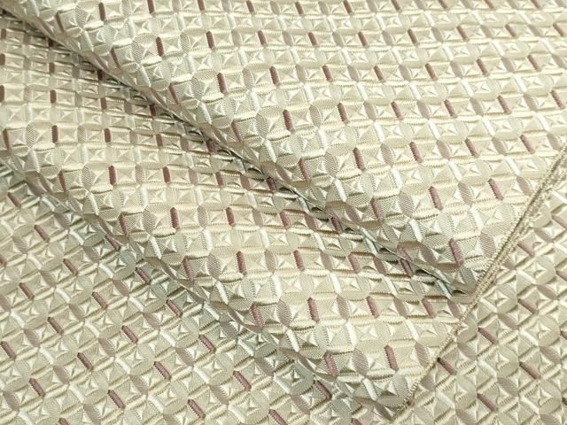 平和屋本店□極上 本場筑前博多織 大倉織物 誠之輔 八寸名古屋帯 琥珀