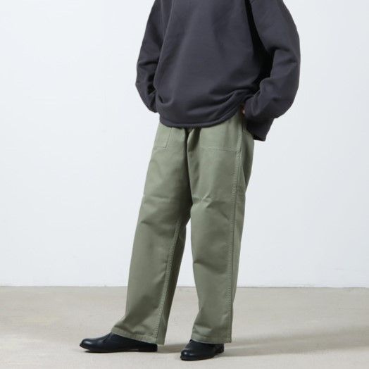 CIOTA スビンコットン ヘリンボン ストーンバイオ ベイカーパンツ