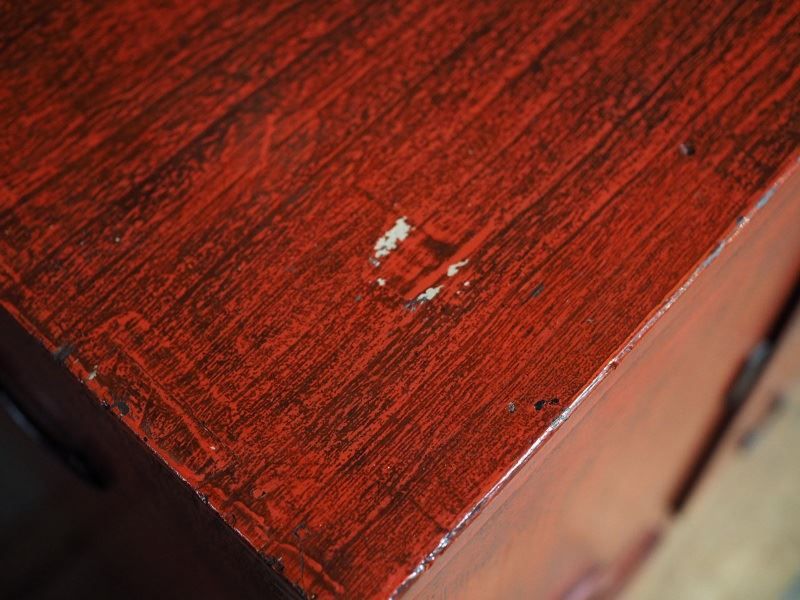 根来塗鎌倉キャビネット 昭和中期