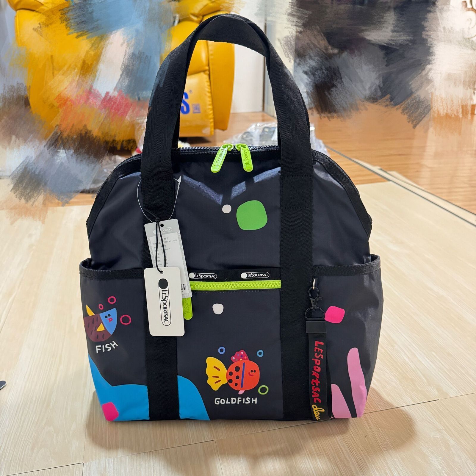 新品未使用LeSportsac レスポートサックファニーダックバックパックリュック