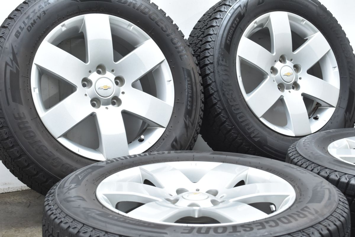 シボレー キャプティバ 純正 17in 7J 46 PCD114.3 ブリヂストン ブリザック DM-V3 225 65R17 ノーマル戻し 交換用