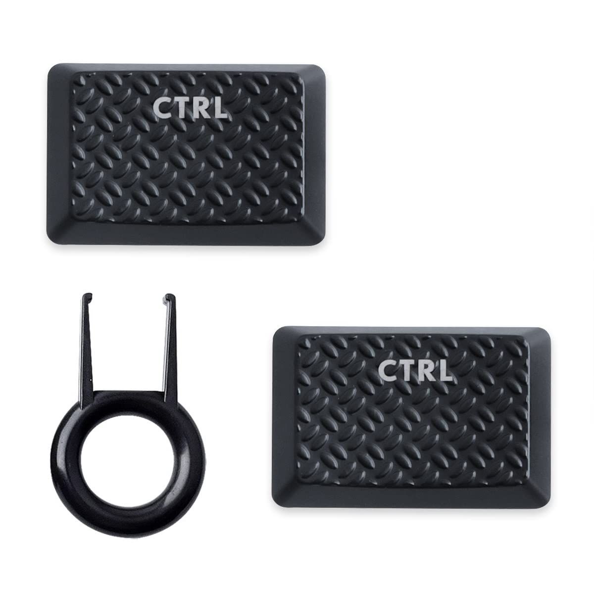 GL Tactile Switch Logitech G813/G815/G913/G915 TKL RGBメカニカルゲーミングキーボード用バックライト付きキーキャップ交換用 (テクスチャ Ctrl ブラック) 2個