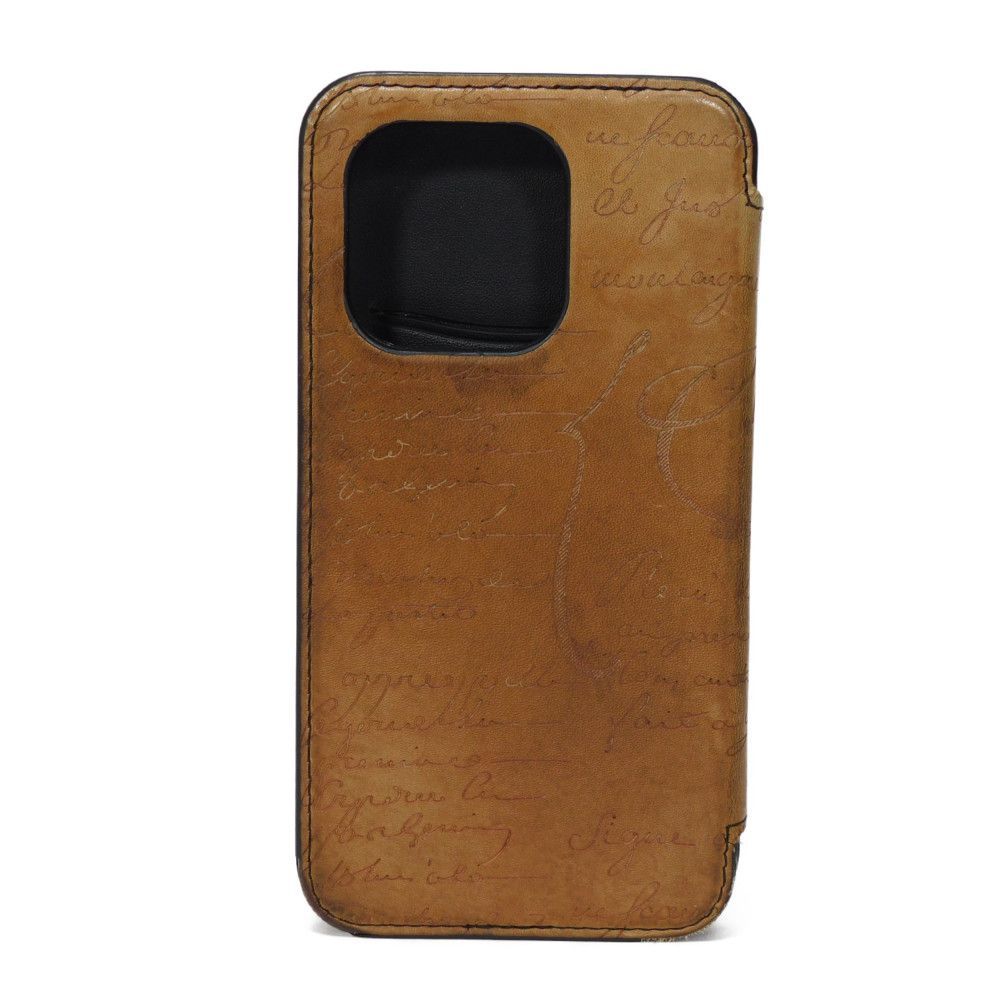 Berluti ベルルッティ スクリットレザー iPhone 14 Pro フォリオ