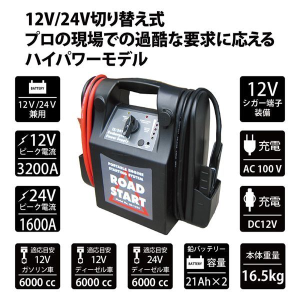 ES-1224K MTO 12V/24V兼用ブースターパック - メルカリ