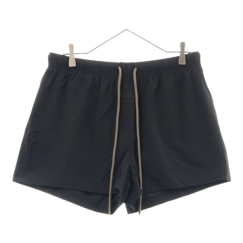 FEAR OF GOD ESSENTIALS フィアオブゴッド エッセンシャルズ NYLON SHORT PANTS ラバーロゴ ナイロンハーフパンツ ショーツ ブラック