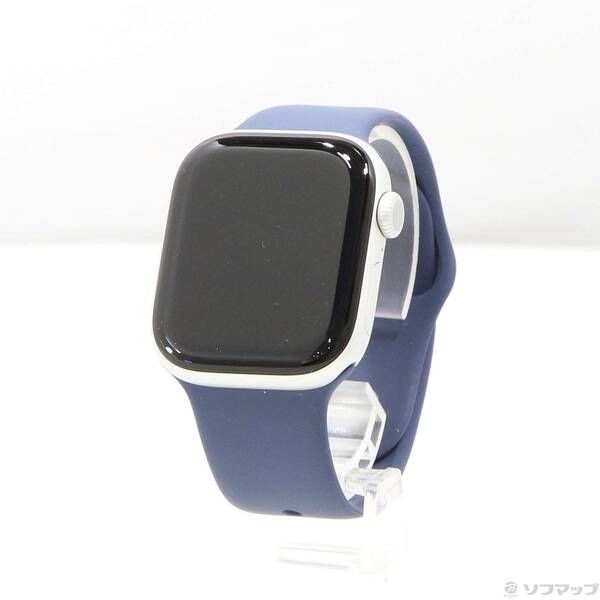〔 品〕 Apple Watch Series 10 GPS 42mm シルバーアルミニウムケース デニムスポーツバンド 198