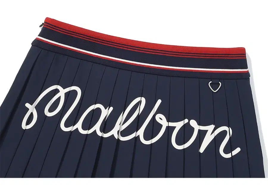 安定感 MALBON GOLF マルボンゴルフ ゴルフ レディース バックプリーツ A ライン スカート ネイビー