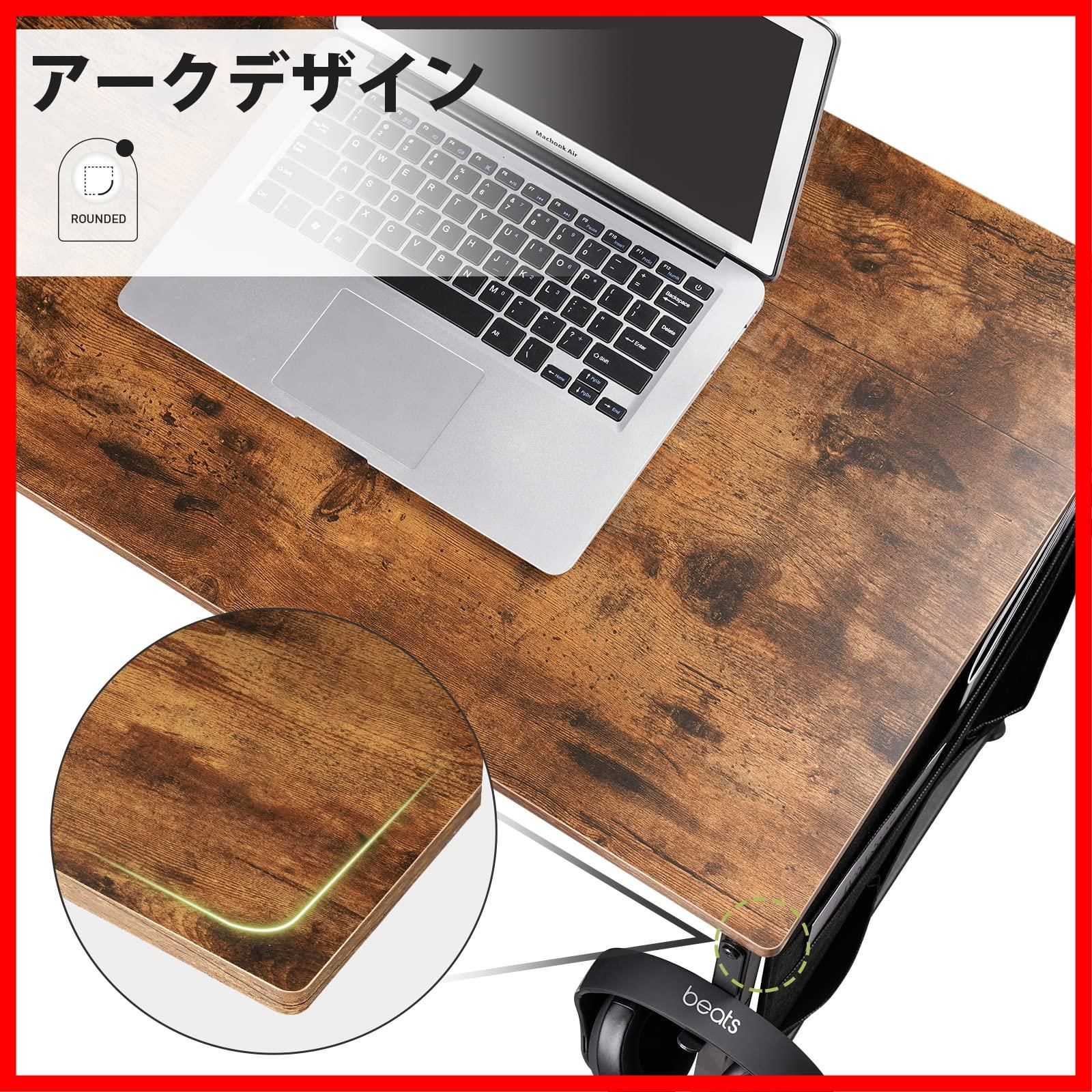 YeTom pcデスク 机 ?子 パソコンデスク 幅104cm A4対応 ラック付き