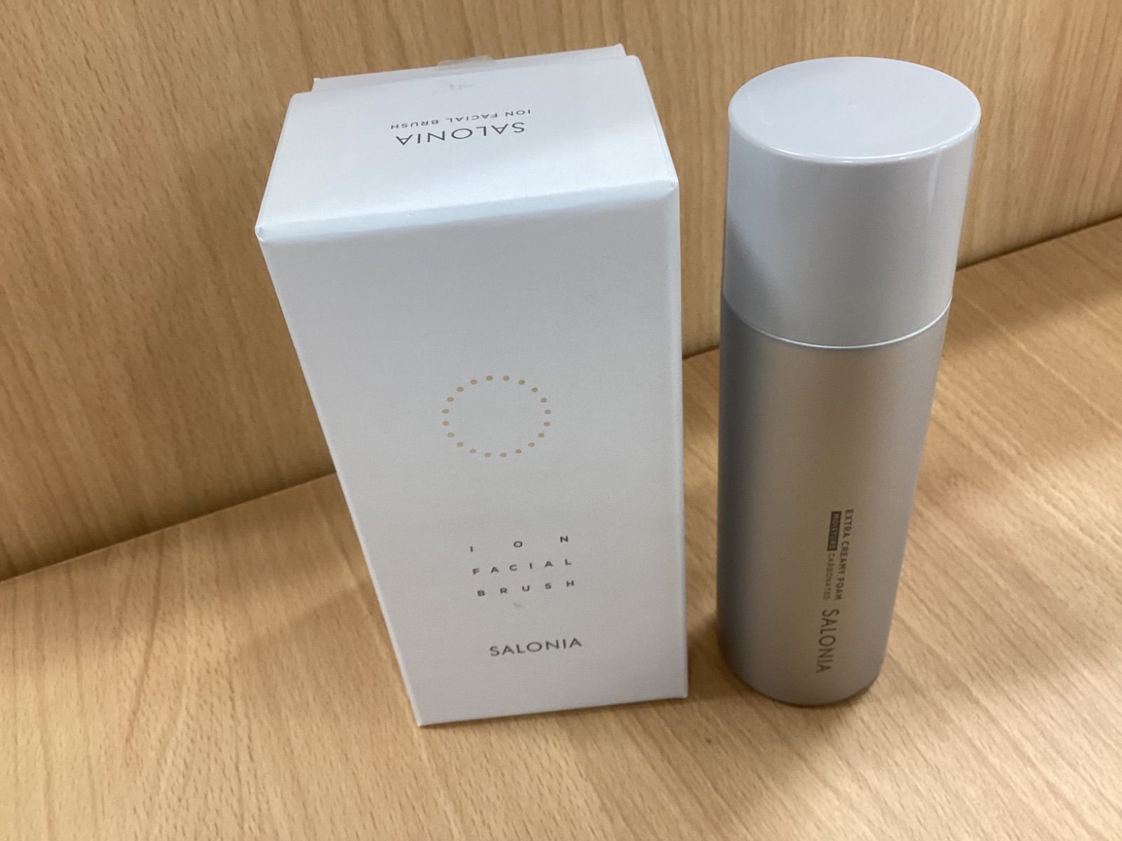 サロニア洗顔ブラシセット イオンフェイシャルブラシ＆エクストラクリーミーフォーム SALONIA サロニア イオンフェイシャルブラシ エクストラクリーミー