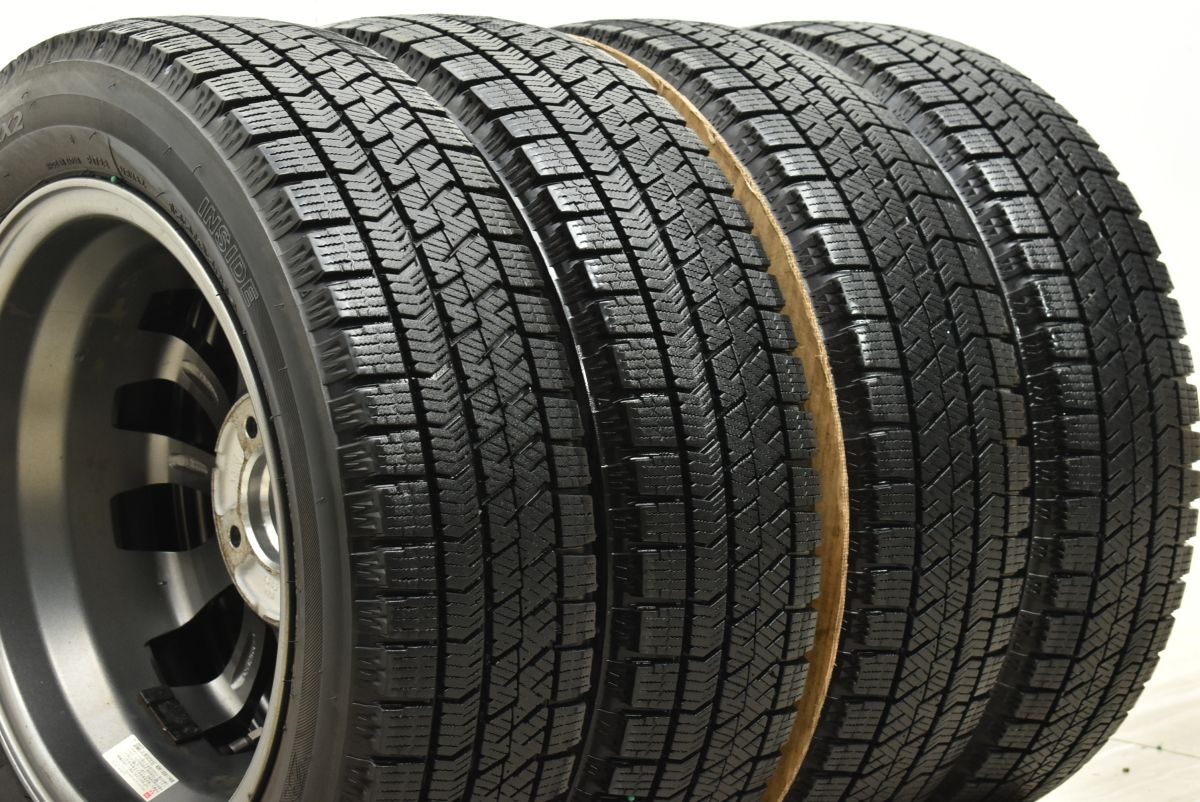 Linz 14in 4.5J +45 PCD100 ブリヂストン ブリザック VRX 155/65R14 N-BOX N-ONE ワゴンR アルト ムーヴ タント デリカミニ
