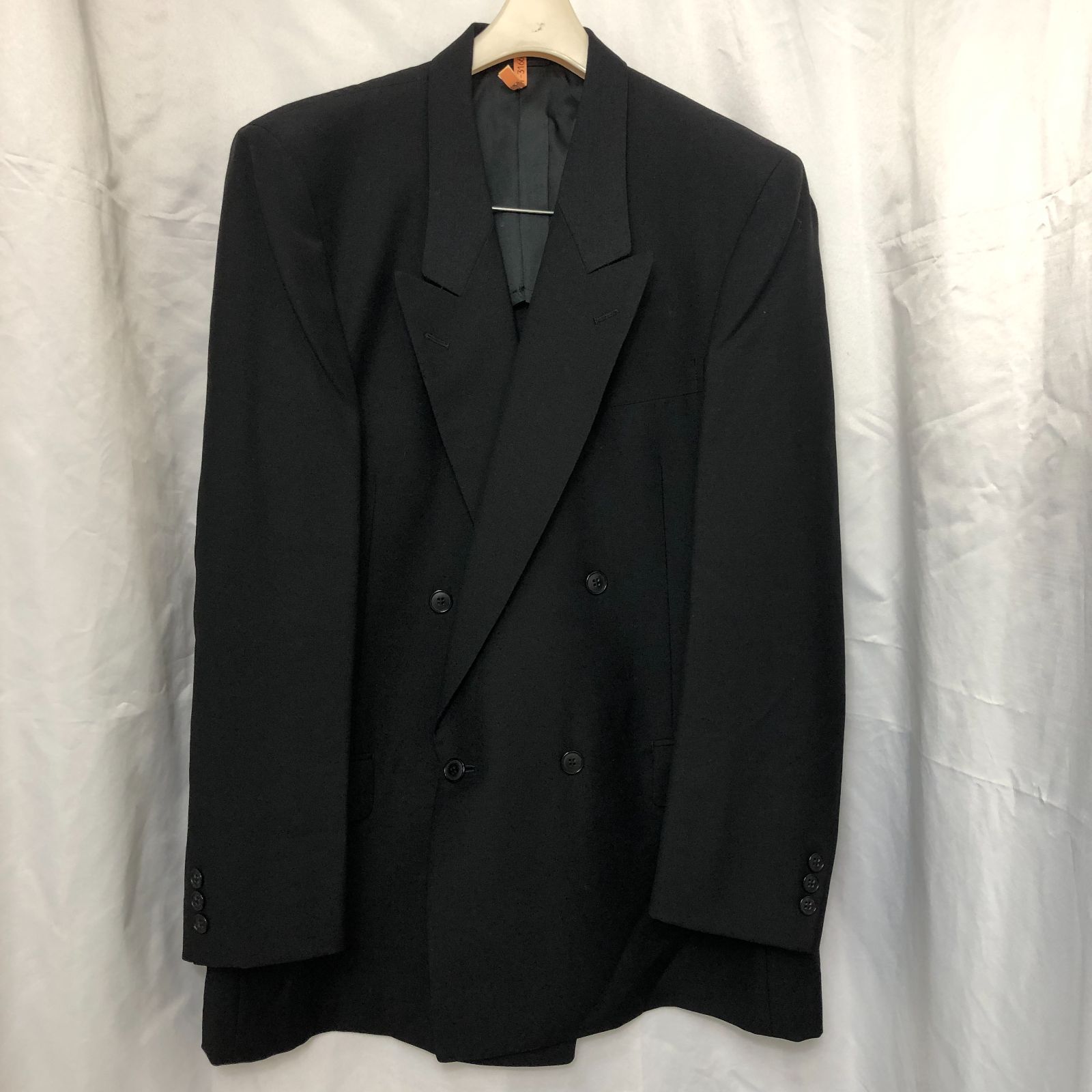 LONNER◇ロンナー◇メンズスーツセットアップ 美品】LONNER メンズスーツ上下セット ブラック 3L ロンナー