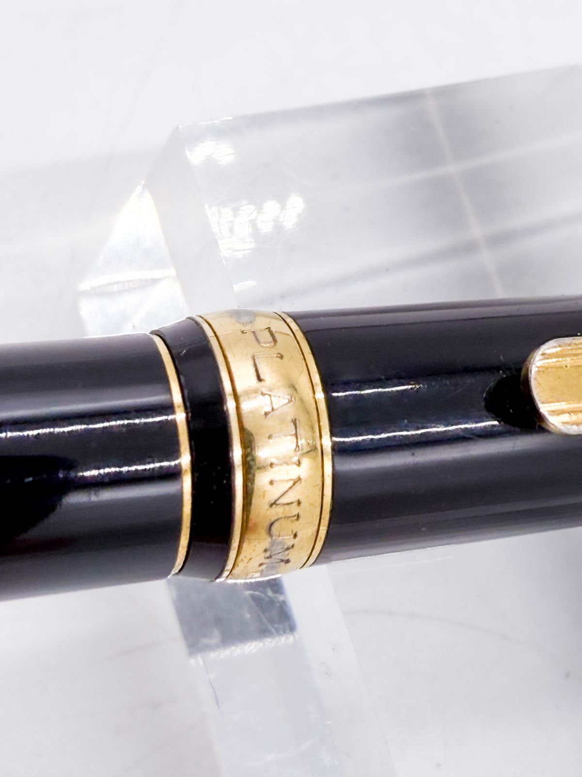 【ペン先18K】PLATINUM万年筆 太字2点セットブラック/ゴールド ペン先18K】PLATINUM万年筆 太字&細軟 2点セットブラック/ゴールド