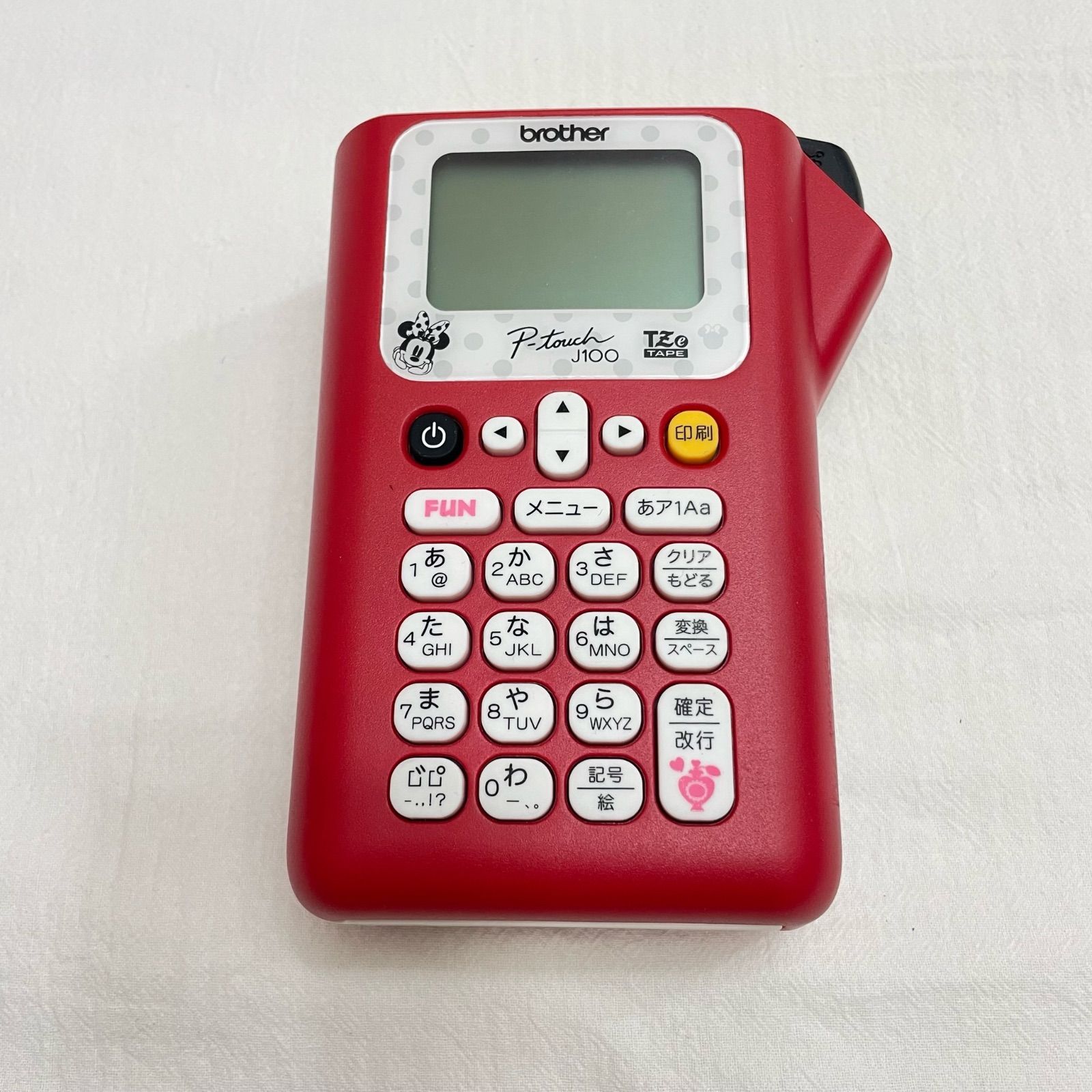 Brother P-touch J100 ラベルライターミニーマウス 楽天市場】ブラザー ラベルライター ピータッチ PT-J100MR（PTJ100MR