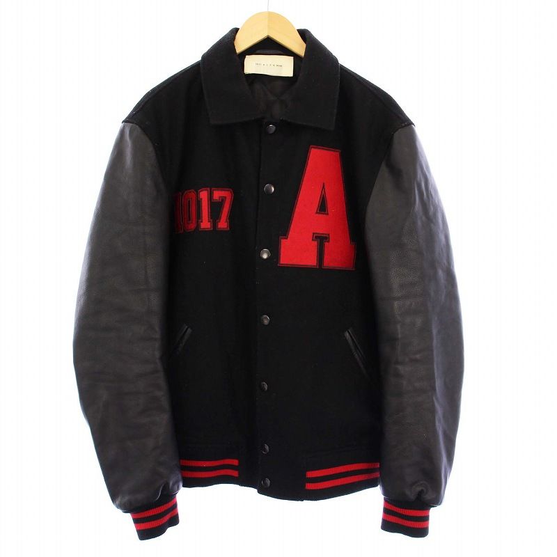 アリクス ALYX LOGO VARSITY JACKET BLACK ロゴバーシティジャケット 