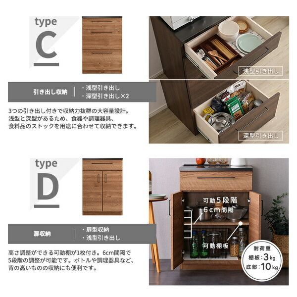 引き出し収納 扉収納