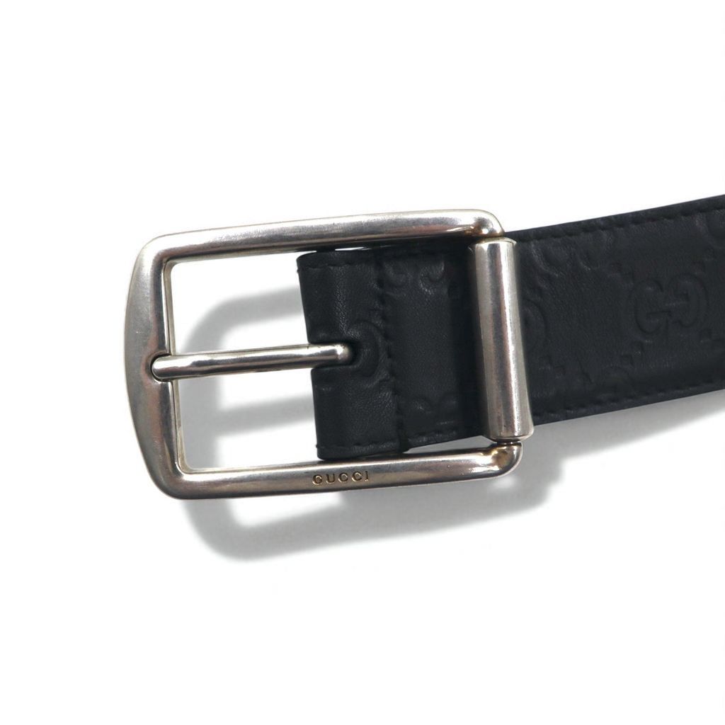 RRL ブラックレザーシルバーバックルベルト イタリア製 Double RL(RRL) BUCKLE BELT ダブルアールエル バックルベルト