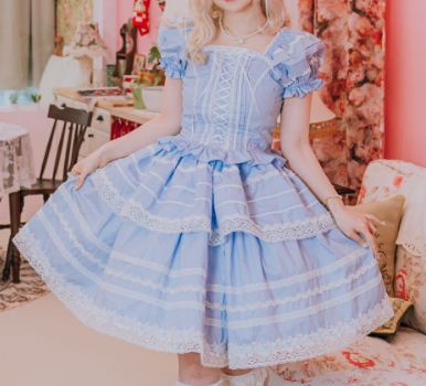 ロリータ バロック ローズ ホイップケーキ 青 ペリウィンクル 販売しています