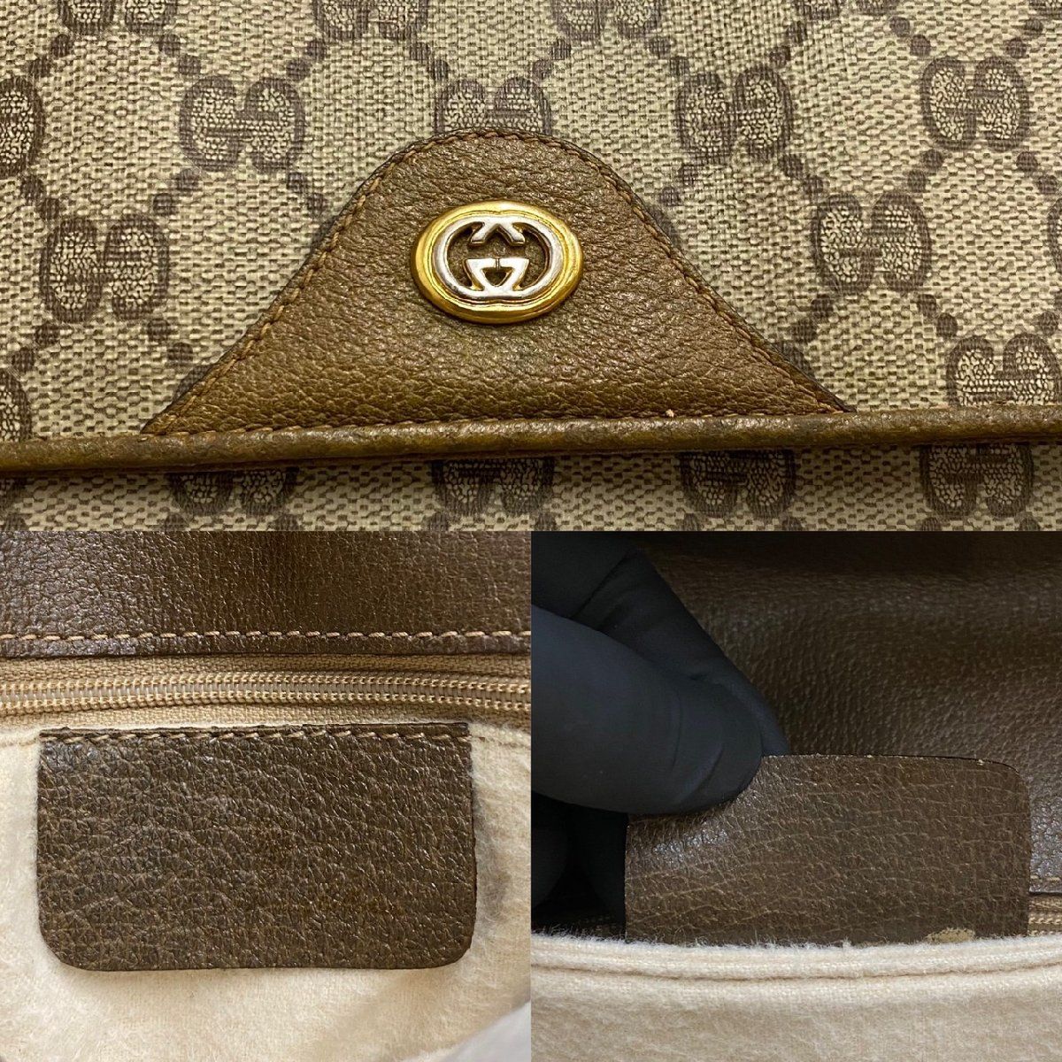 極 美品 レア GUCCI グッチ オールドグッチ ヴィンテージ GG ロゴ