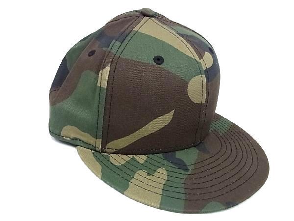 新品未使用 NEWERA ニューエラ コットン100％ カモフラージュ ベースボールキャップ 帽子 表記サイズ 7 1/4 グリーン系 AV1797