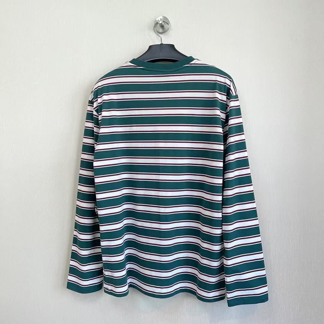 miu miu ストライプ 長袖Tシャツ - メルカリ