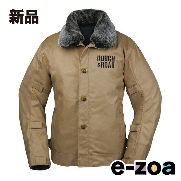 ROUGH-ROAD ラフアンドロード バイク用 N-1RボアウインタージャケットFP カーキ|LLサイズ RR7691KK4 2491196