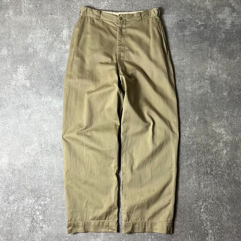 60s US ARMY アーミーチノ チノパン アメリカ軍 実物 32×32 実物