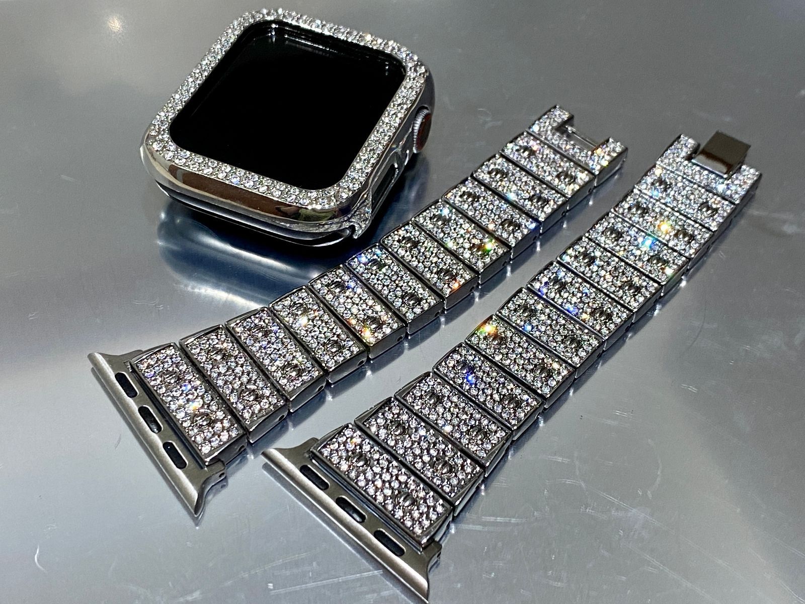 G3@ステンレスバンド 画面保護 ケース Apple Watch キラキラ G3@ステンレスバンド 画面保護 ケース Apple Watch キラキラ