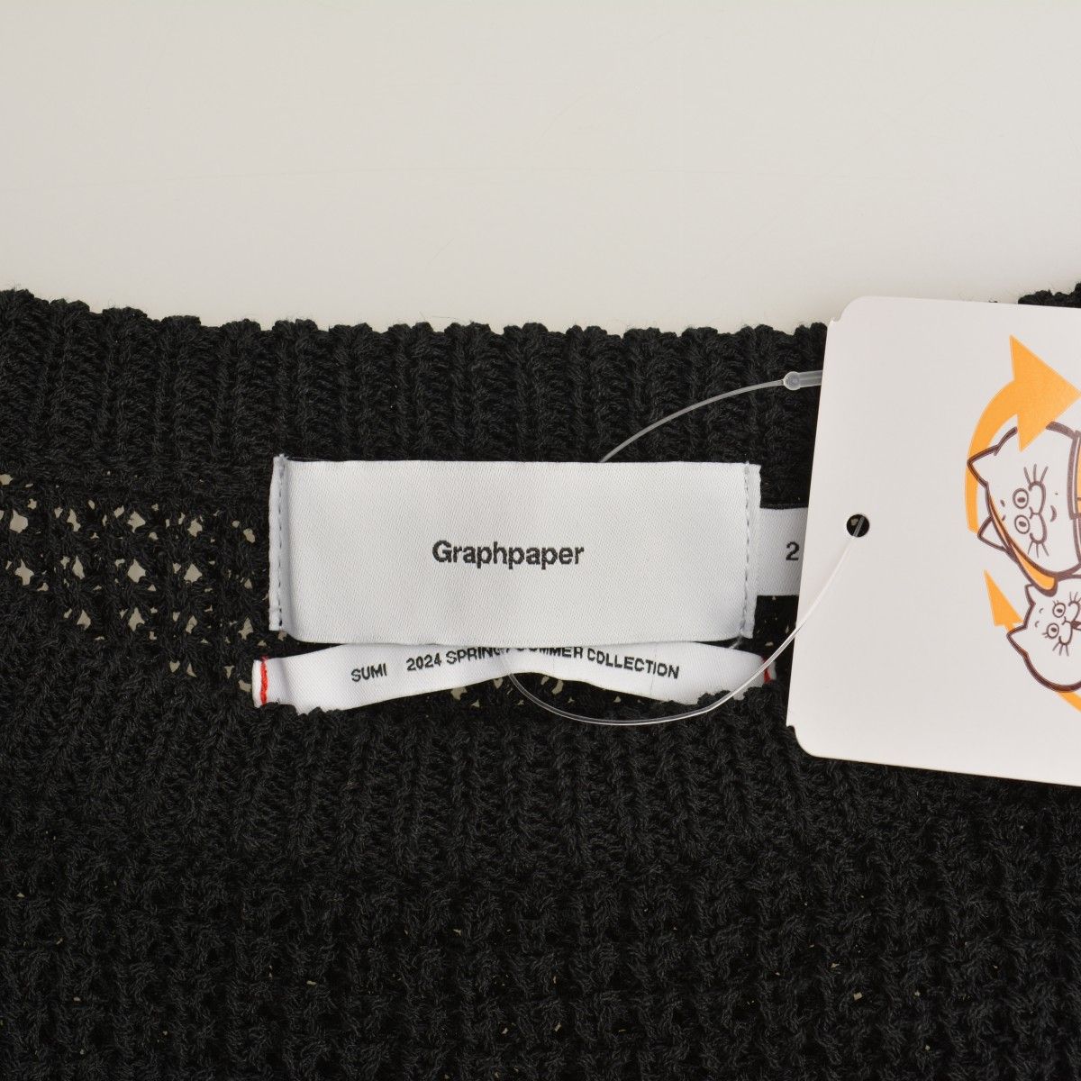 Graphpaper】24SS GU241-80206 Linen SOLOTEX Knit Crew Neck長袖 