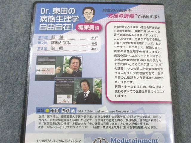 ケアネット Dr.東田の病態生理学 自由自在 糖尿病編 DVD1枚 東田俊彦 017s3D ケアネット Dr.東田の病態生理学 自由自在 糖尿病編 DVD1枚 東田