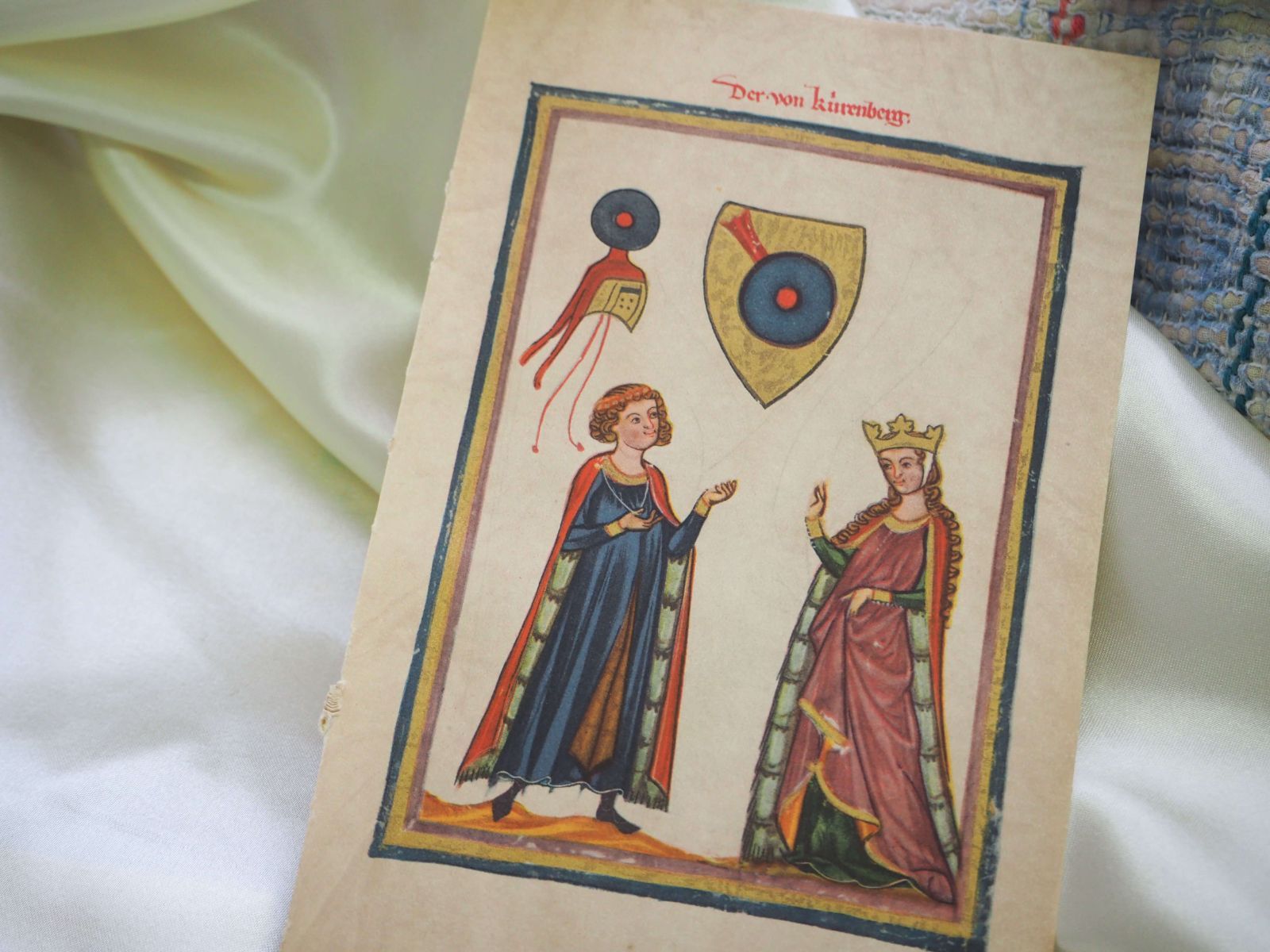 額装アート｜インゼル文庫 450番 マネッセ写本のミンネザンガーたち