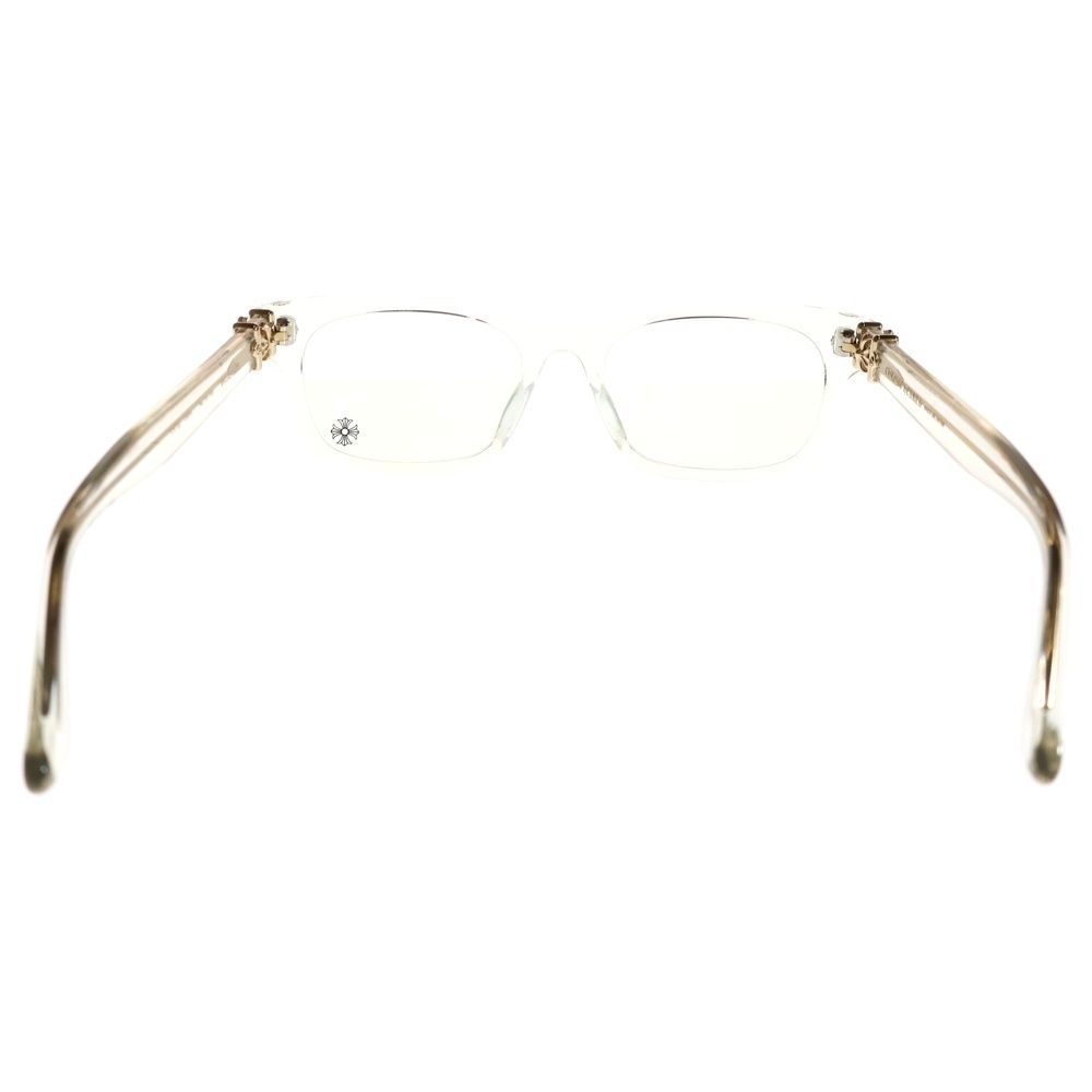 CHROME HEARTS クロムハーツ VAGILANTE CHプラステンプル クリアフレームサングラス 眼鏡 アイウェア ゴールド