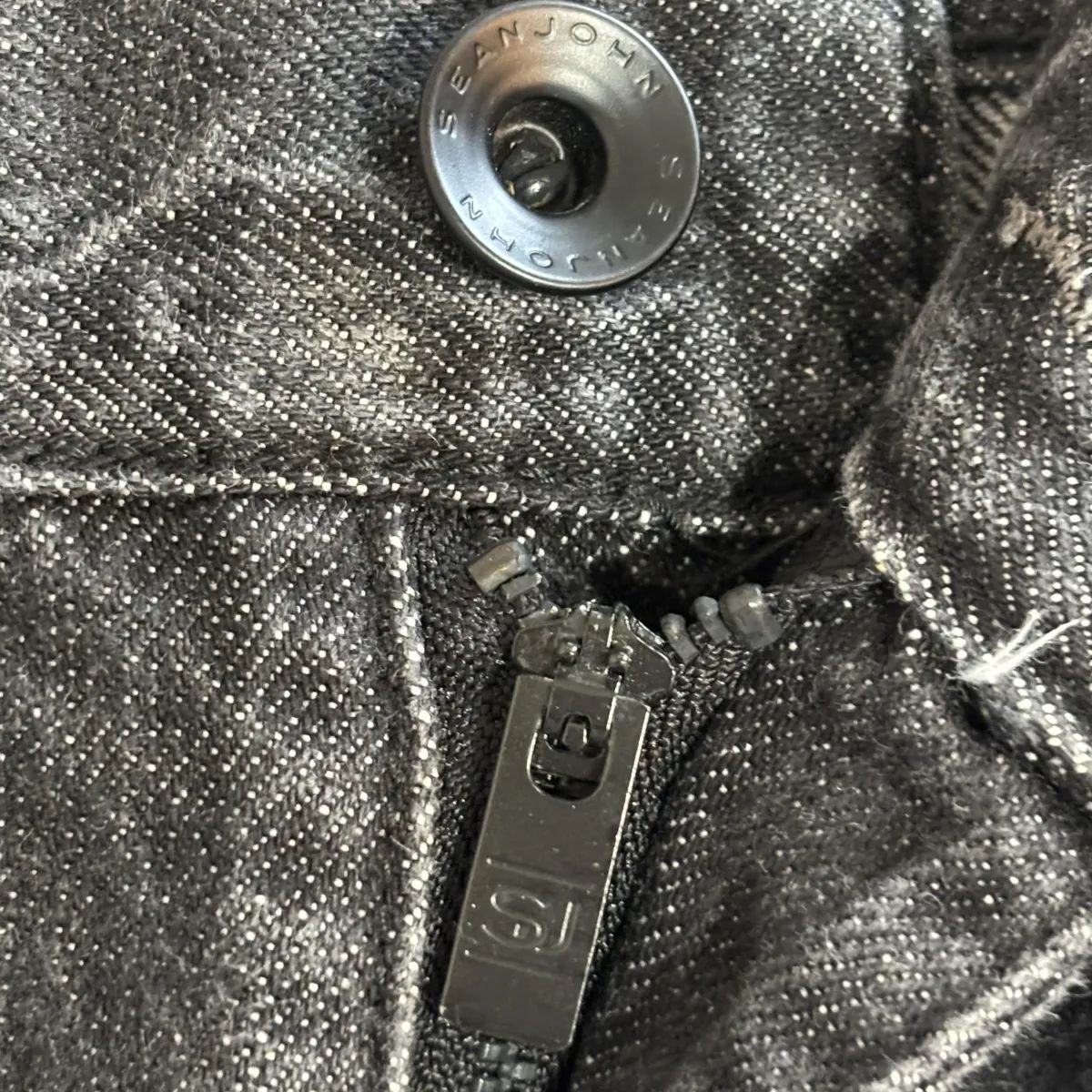 00s SEANJOHN BLACK DENIM BAGGY SHORTS W36 ショーンジョン