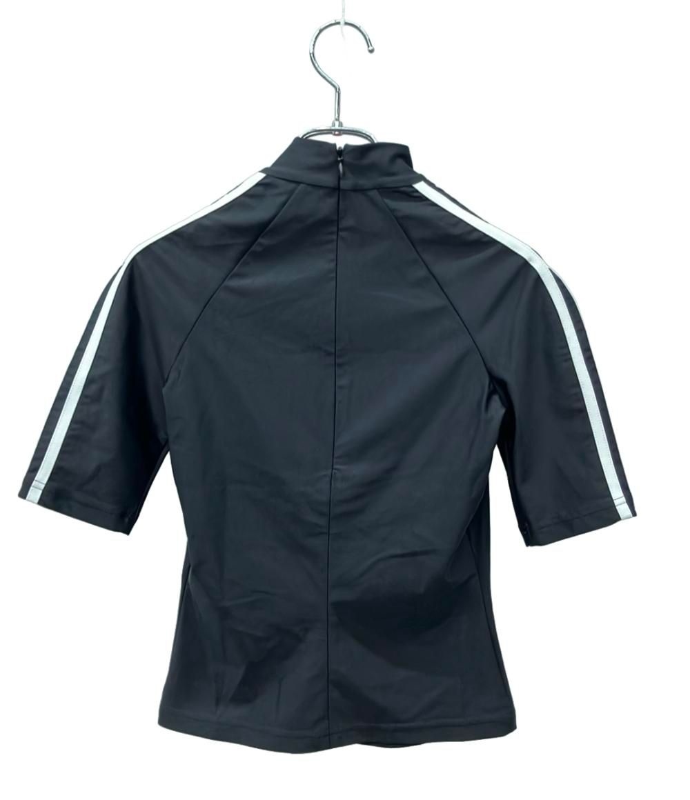 バレンシアガ アディダス 半袖Tシャツ モックネック 後ジップアップ レディース SIZE 34 XS BALENCIAGA adidas