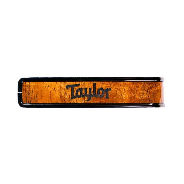 タリア カポ テイラー Thalia Capos BC-TAYLOR Black Chrome TAYLOR AAA CURLY HAWAIIAN KOA LOGO ENGRAVING ギター カポタスト 12インチフレットパッド付属
