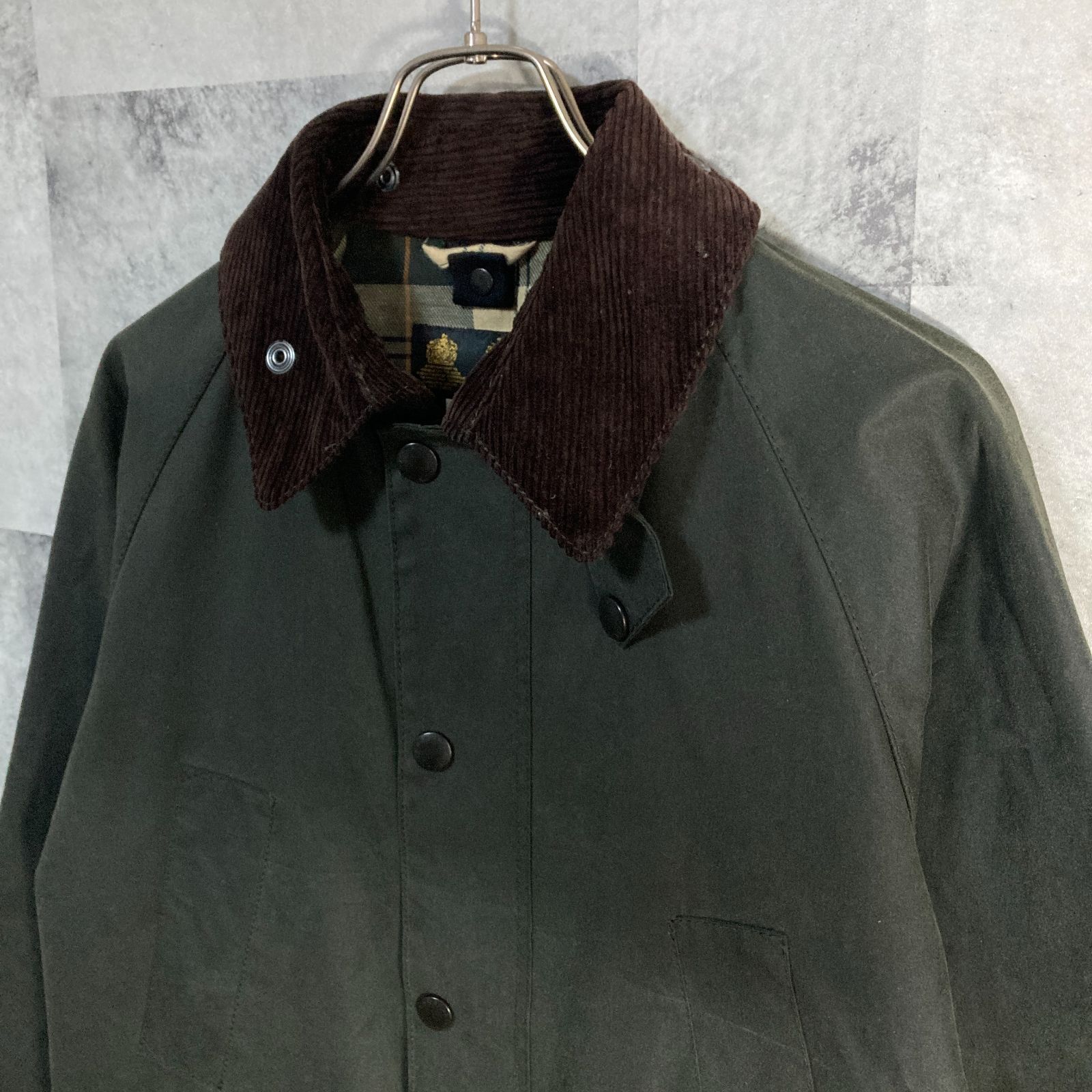 Barbour Bedale セージ サイズ36 未使用のオイル付き 英国製 Barbour バブアー オイルドジャケット SL BEDALE セージ