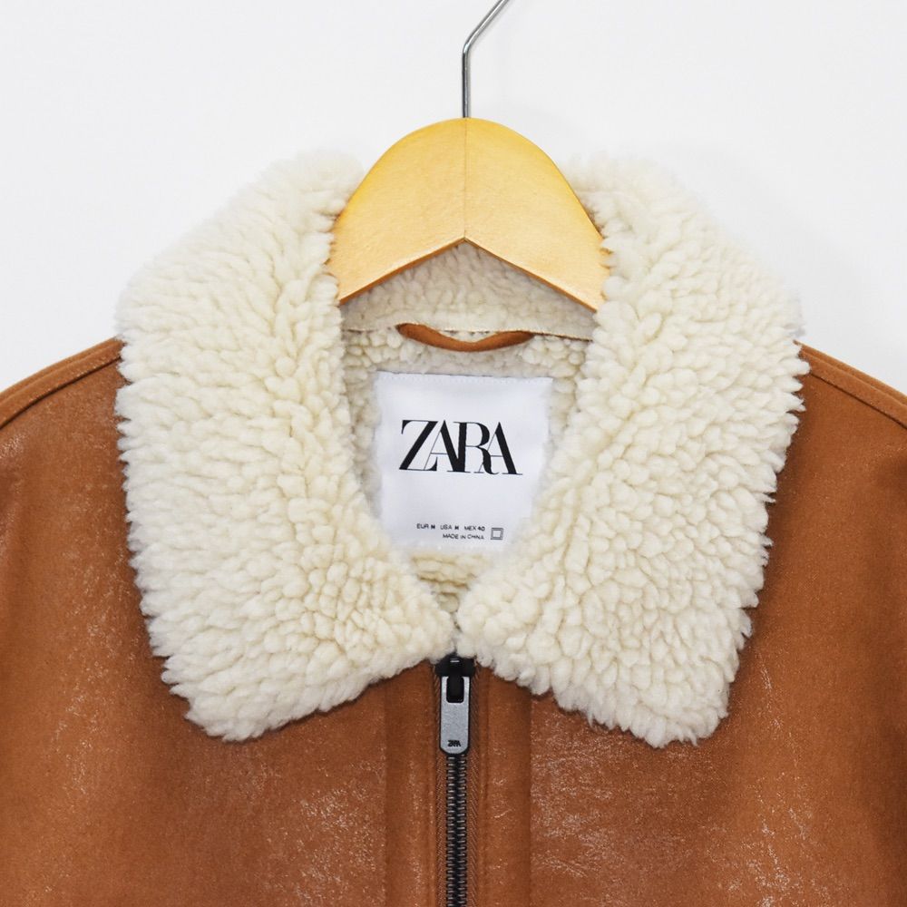 Aランク】ZARA ザラ メンズ M ジャケット ムートンジャケット