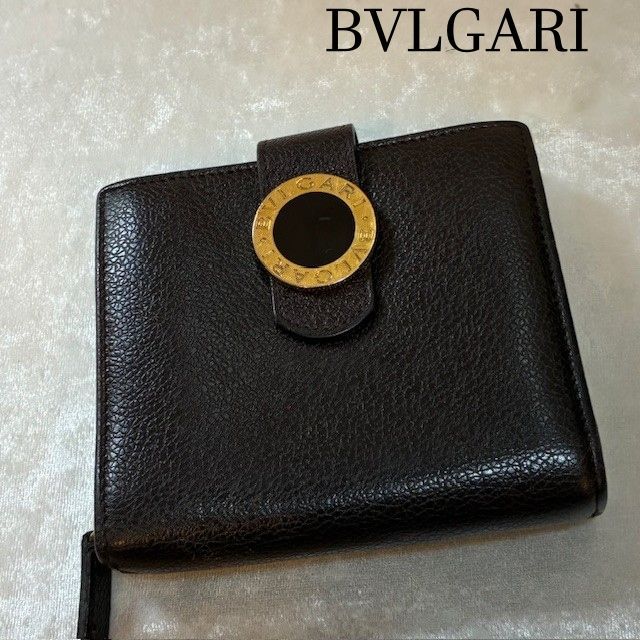 BVLGARI 二つ折り財布 ダークブラウン ブルガリ BVLGARI