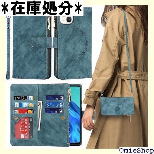 【限定セール，お得】 iPhone13 ケース 手帳型 / iPhone 1 アイフォン 13ケース 携帯カバー スマホケース カバー 財布 magsafecase 適用 case iCoverCase ストラップホール付き カード収納 バッグ マグネット 留 ターコイズ 438 手帳型・フリップケース